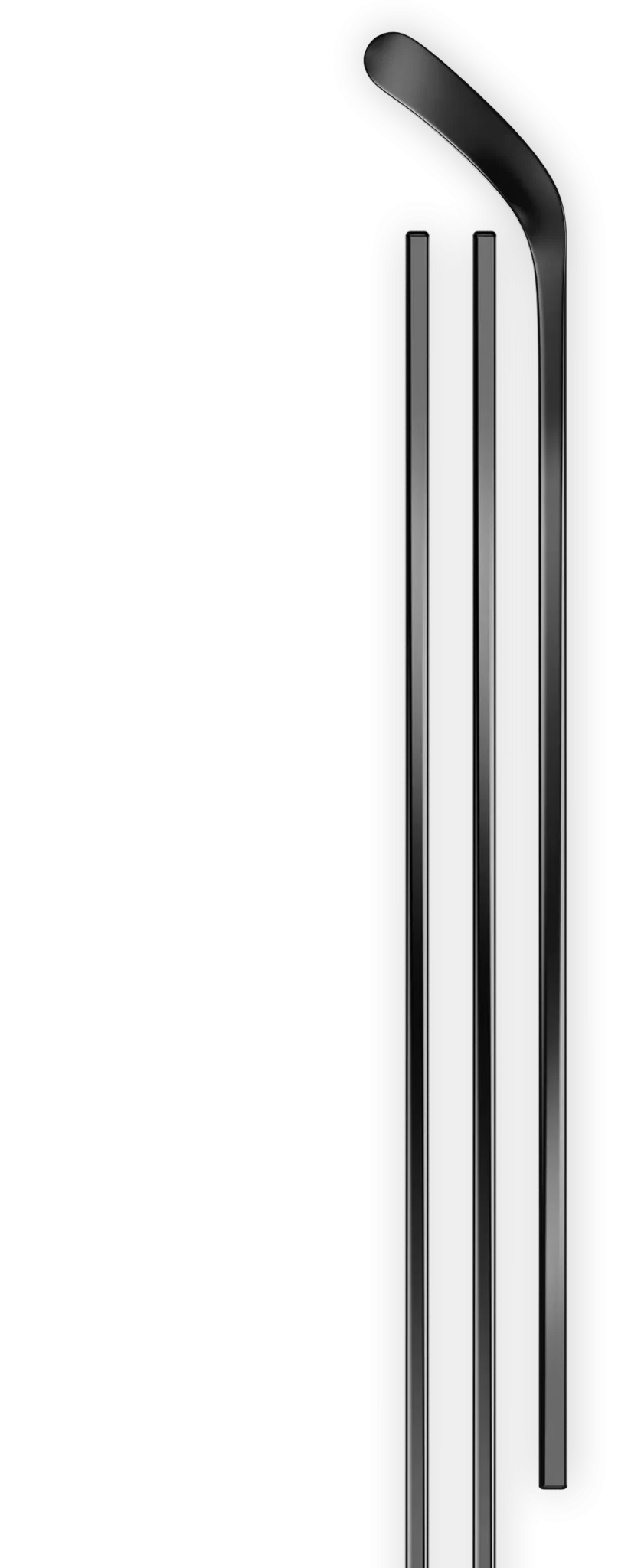 UD carbon fiber hockey stick.