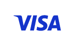 Visa payment method logo.