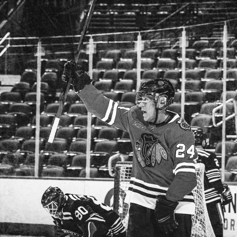 Player celebrating after a goal during a match.
