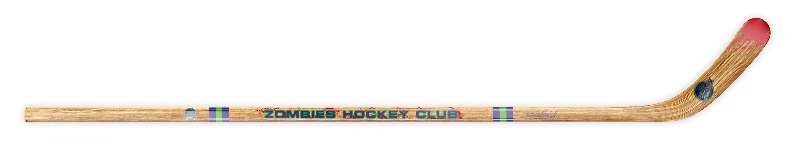Zombies hockey stick.